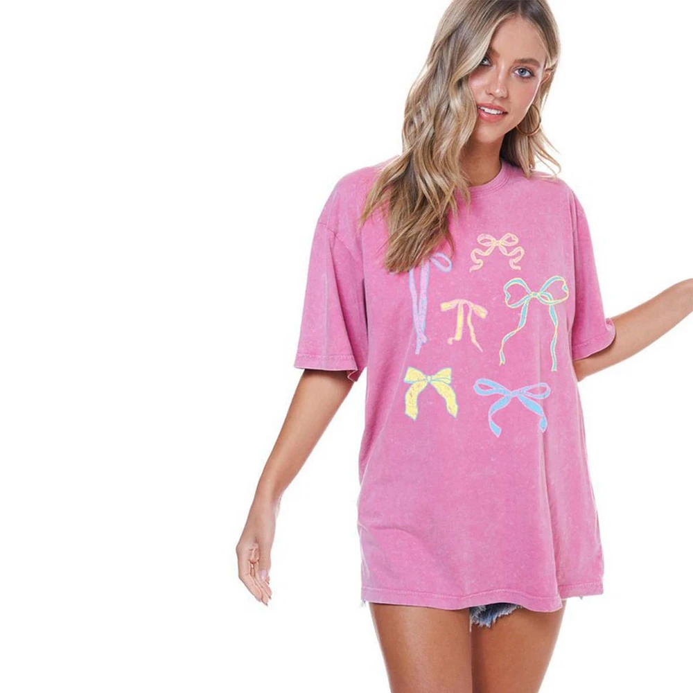Multi Bows Short Sleeve T-Shirt