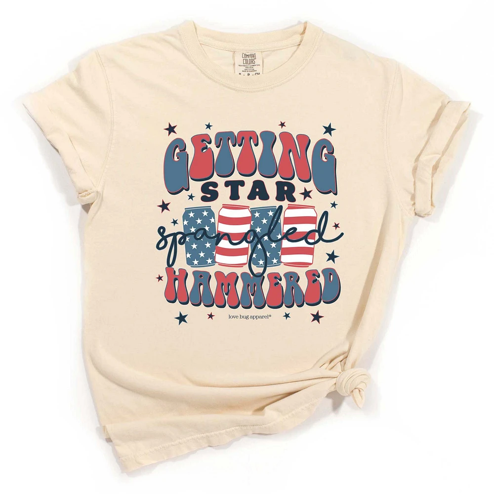 Star Spangled Hammered Short Sleeve T-Shirt