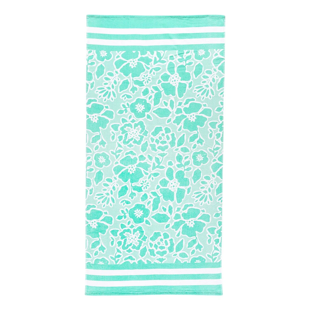 Printed Beach Towel in Ocean Breeze