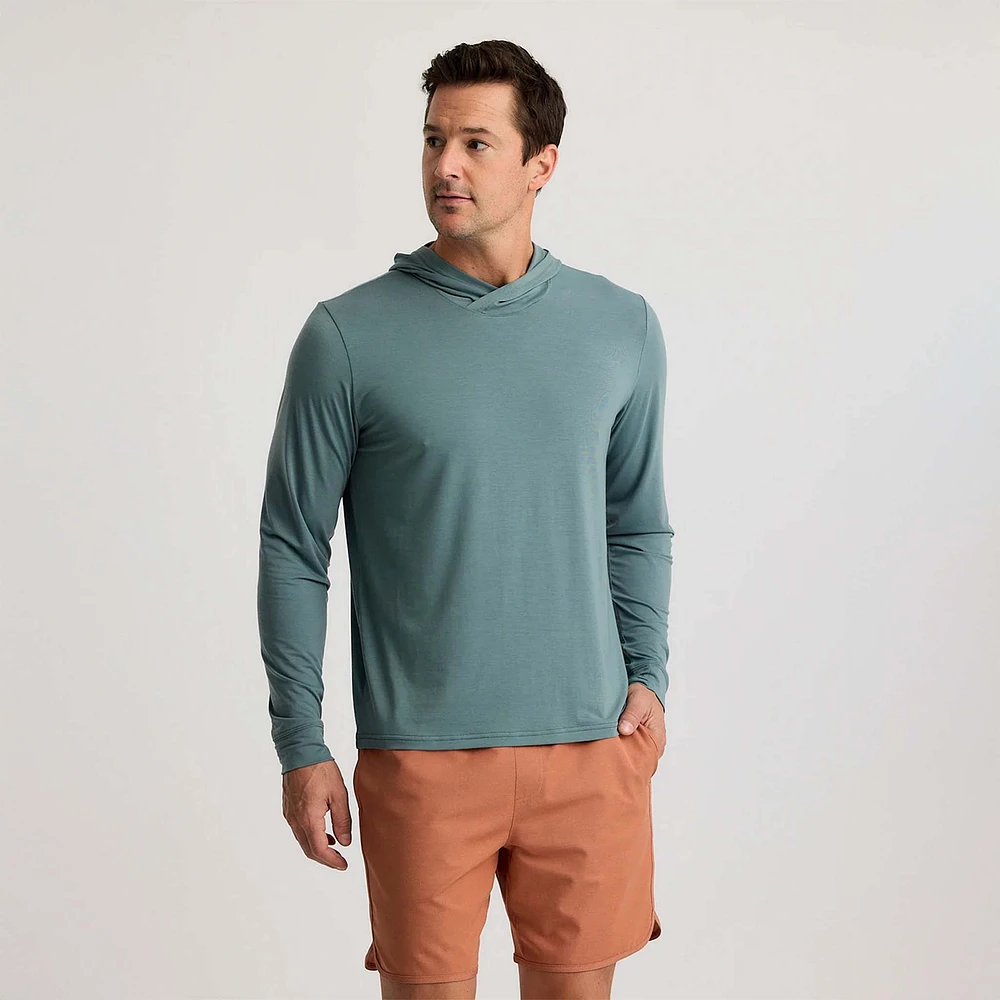 Long Sleeve Elevate Lightweight Hoodie Stormy Sea