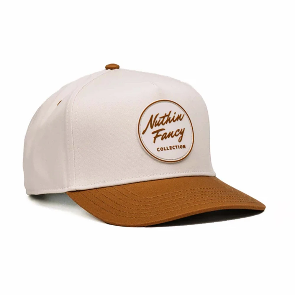 Comus Two Toned Trucker Hat in White and Rust