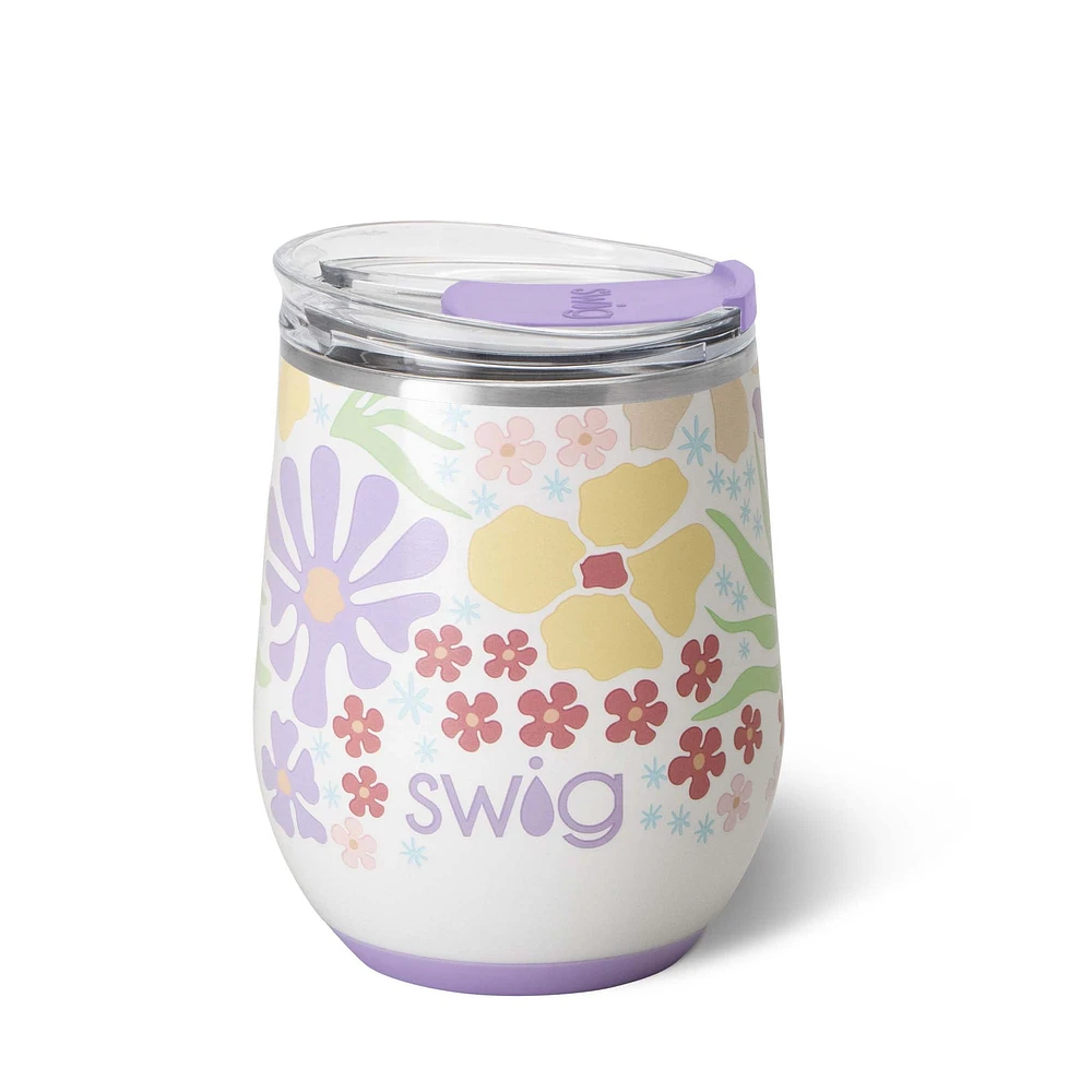 Stemless Wine Tumbler 12oz in Fresh Cut