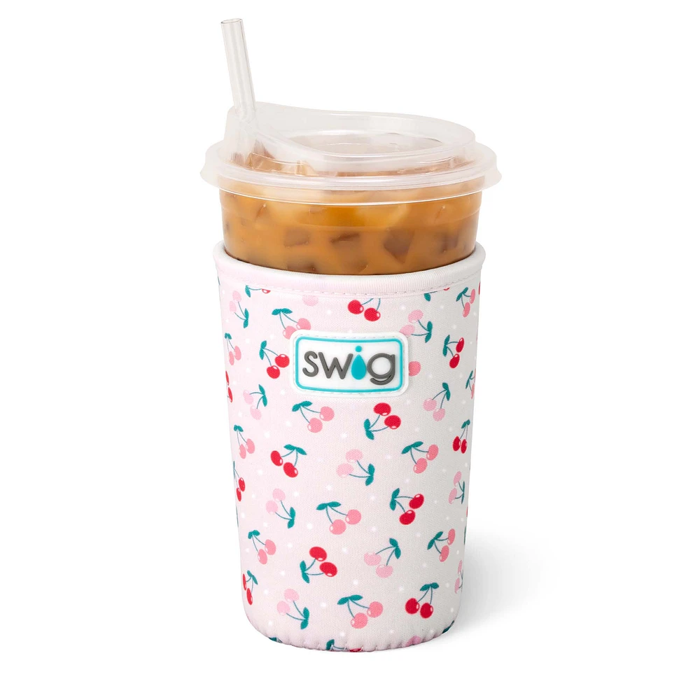 22oz Iced Cup Coolie in Cherry Pie