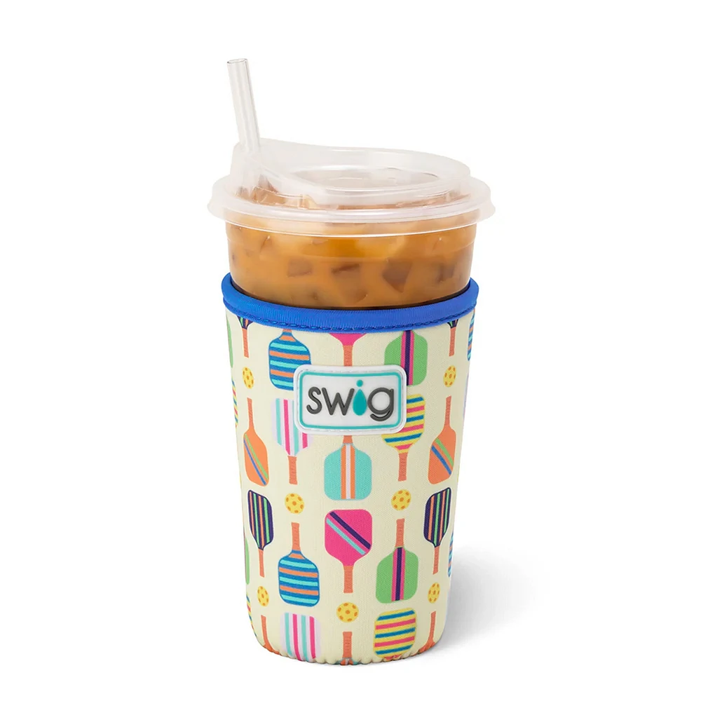 22oz Iced Cup Coolie in Pickleball