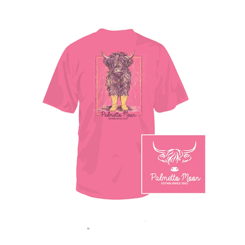 Youth Highland Cow Short Sleeve T-Shirt