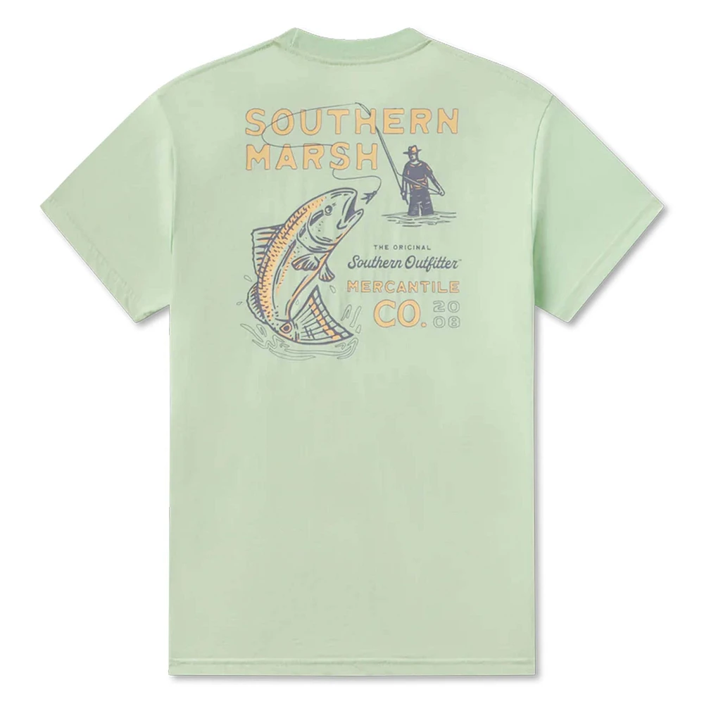 Retro Redfish Seawash Short Sleeve T-Shirt Seafoam