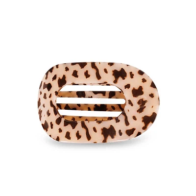 Blonde Tortoise Flat Oval Hair Clip