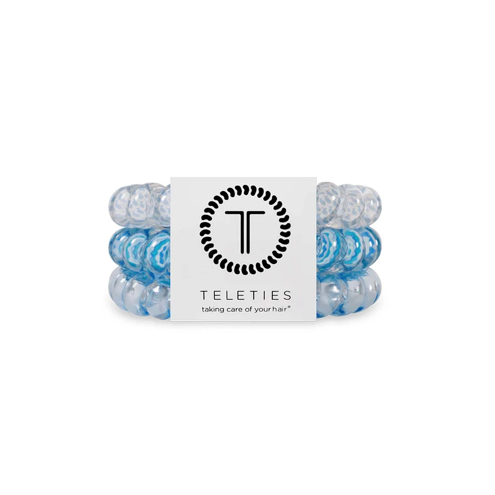 Summer Sky Large Hair Tie 3 Pack