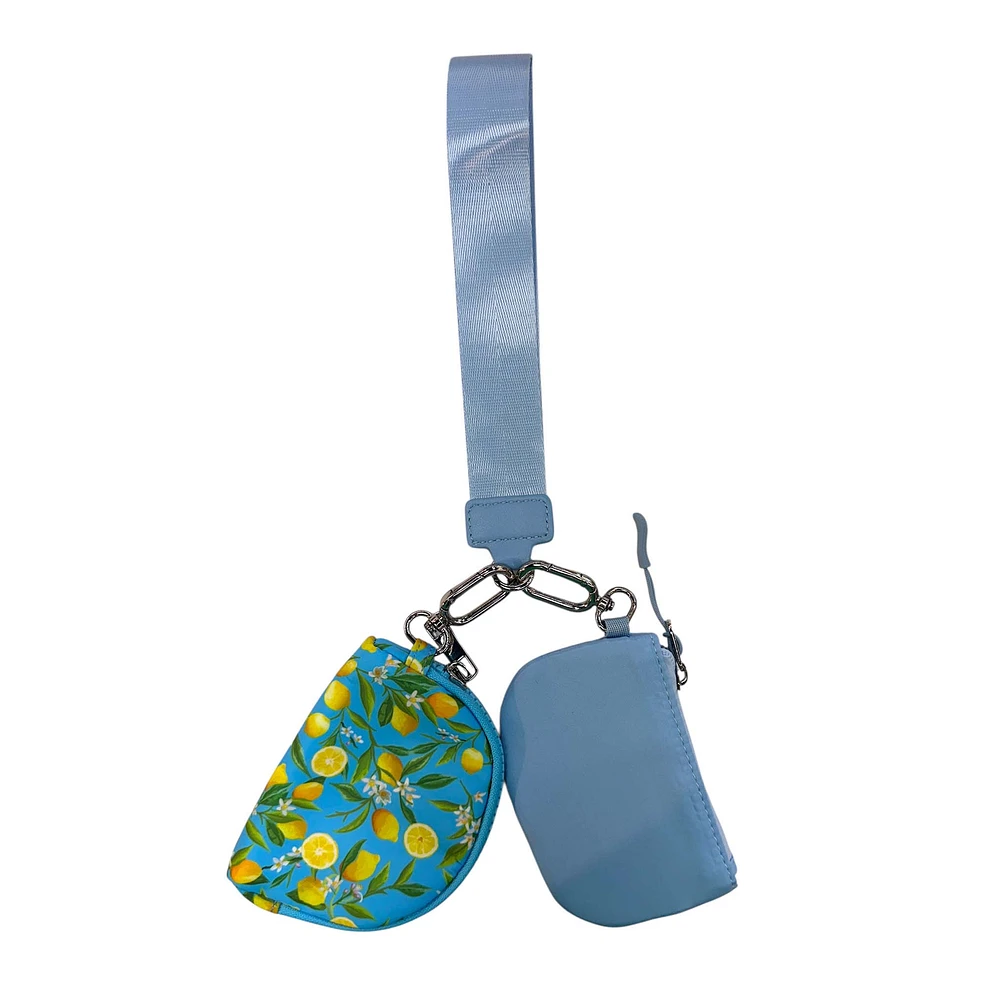 Printed Duel Wristlet Keychain
