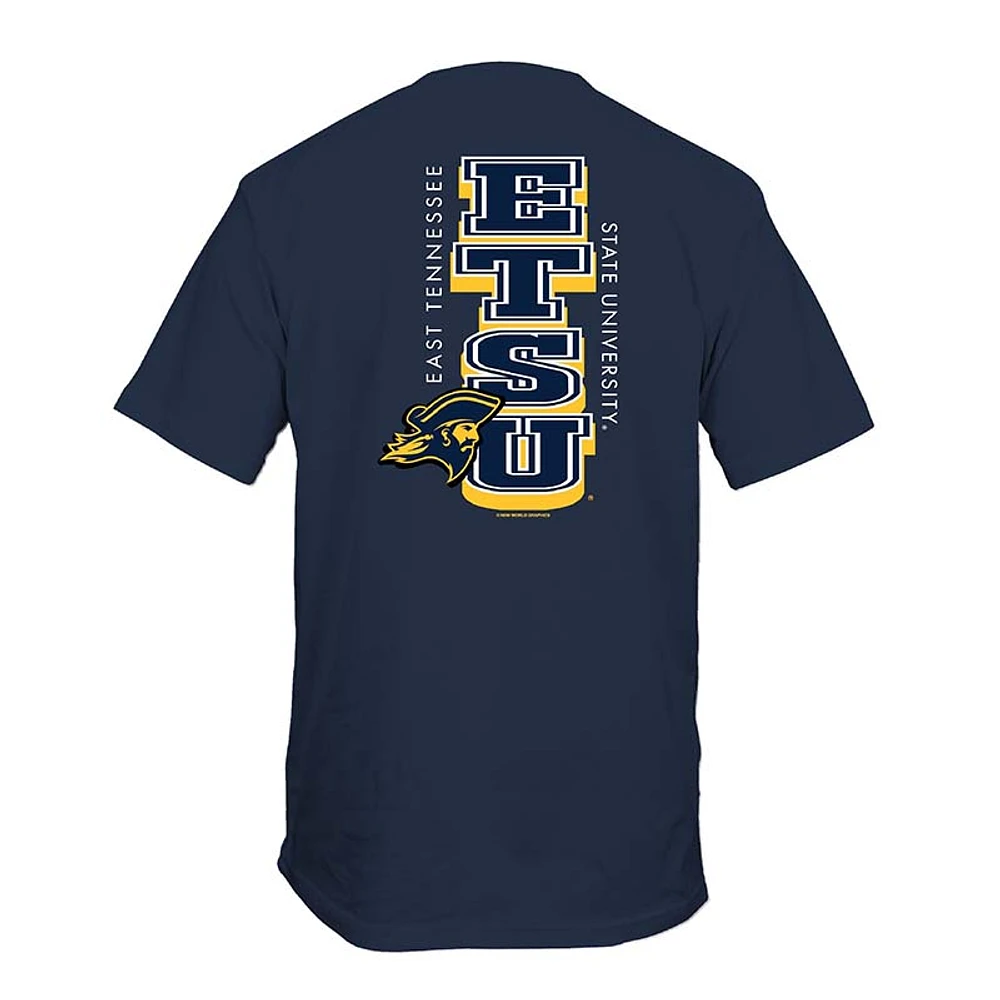 ETSU Retro Vertical Short Sleeve T-Shirt