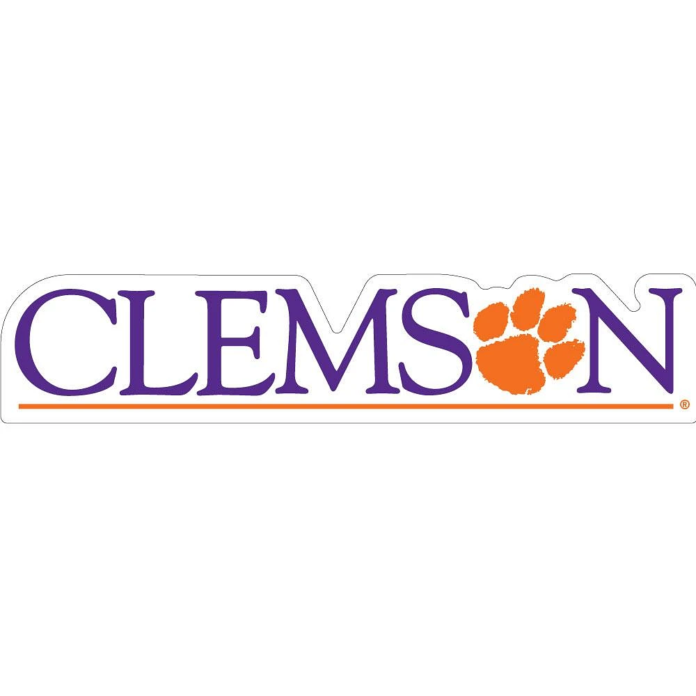 Clemson Script 10 inch Decal