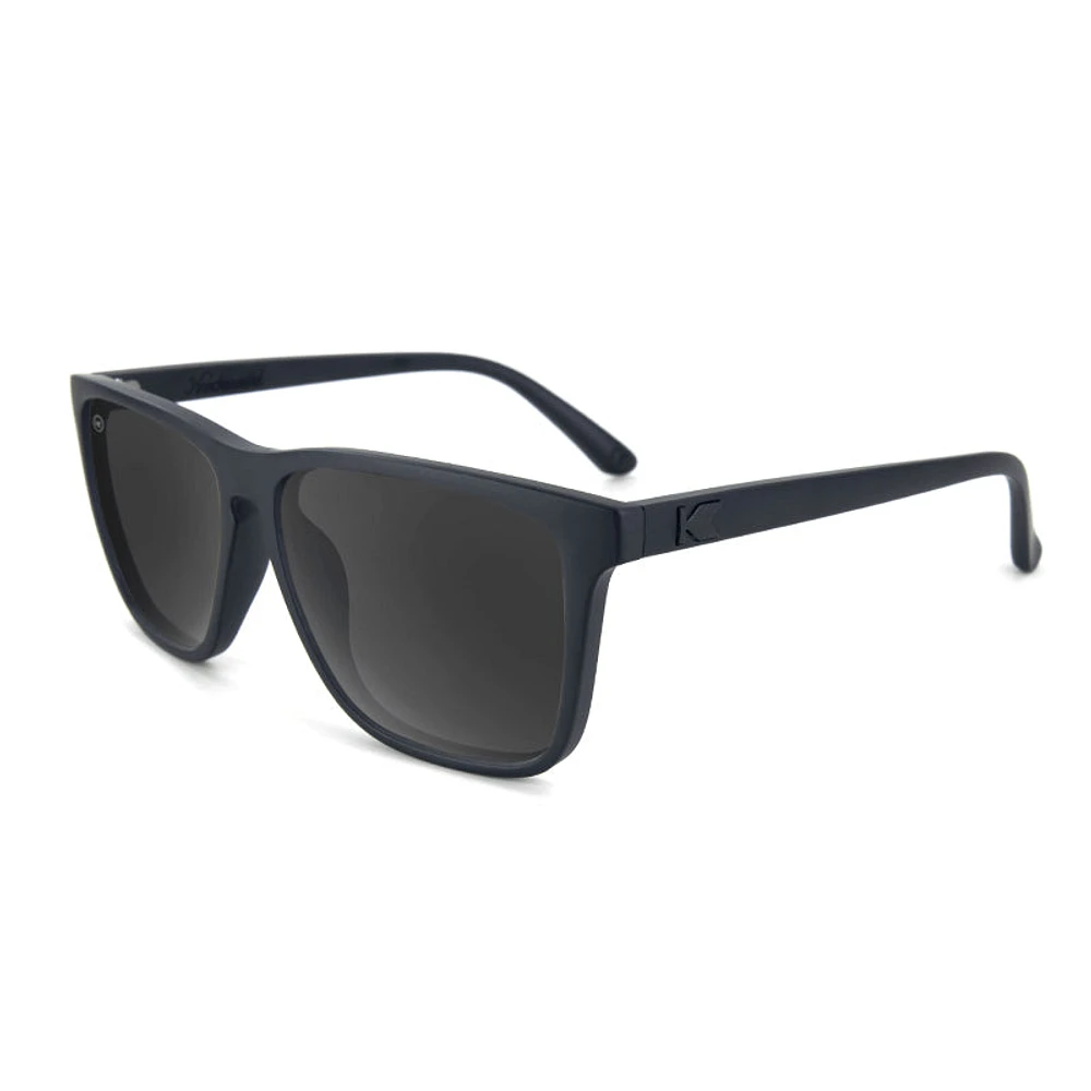 Knockaround® Fast Lanes Sunglasses Matte Black on Black Smoke
