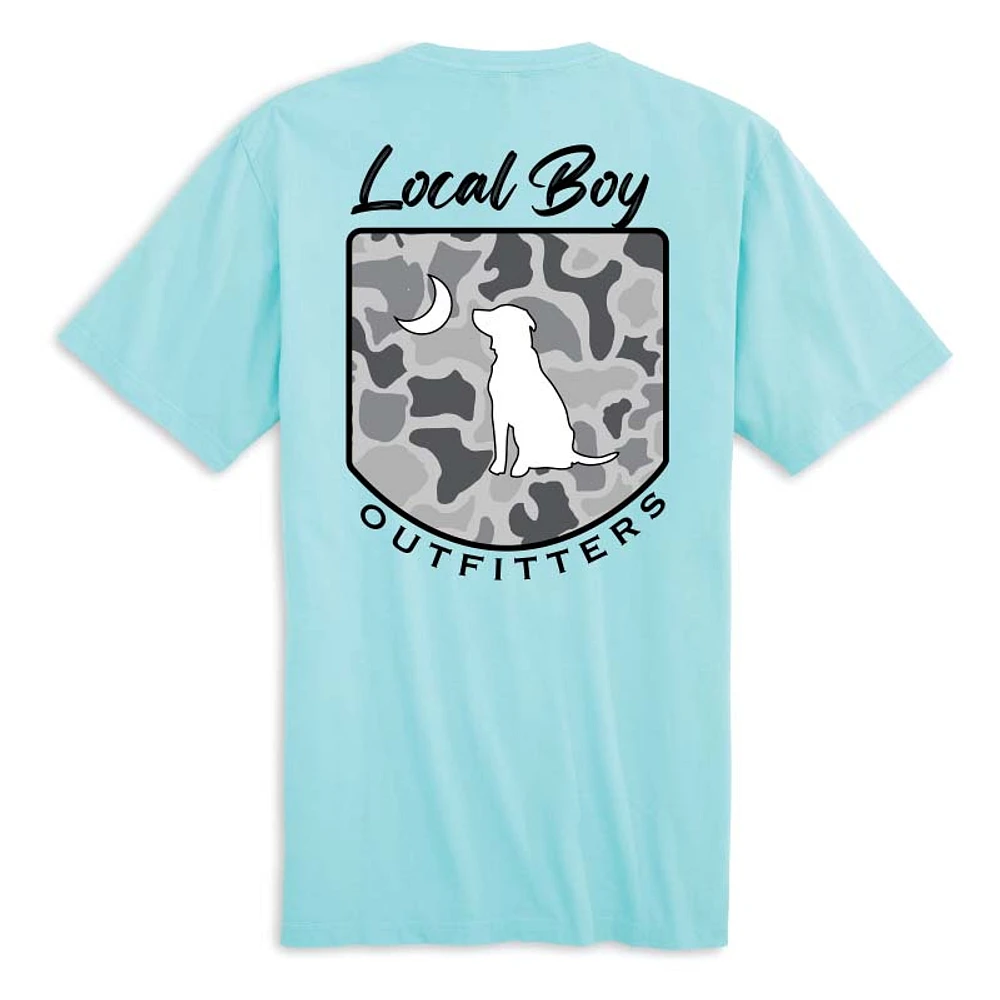 Localflage Crest Short Sleeve T-Shirt Aqua