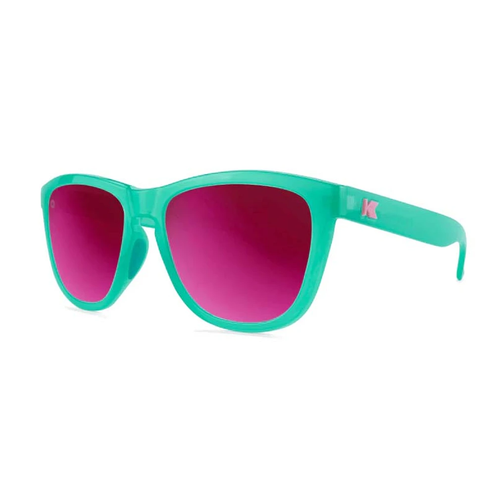 Knockaround® Premium Sports Sunglasses in Aquamarine and Fuchsia