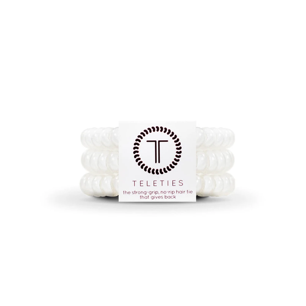 Coconut White Small Hair Tie 3 Pack