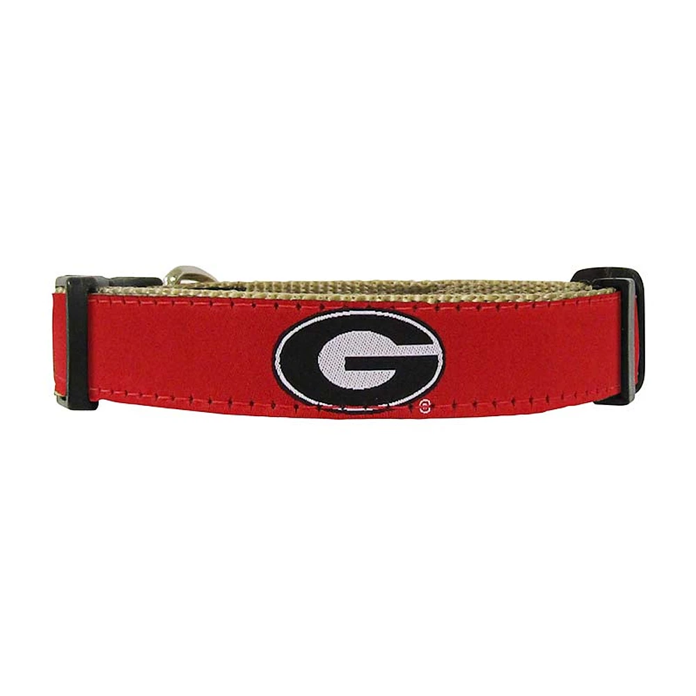 UGA Ribbon Dog Collar