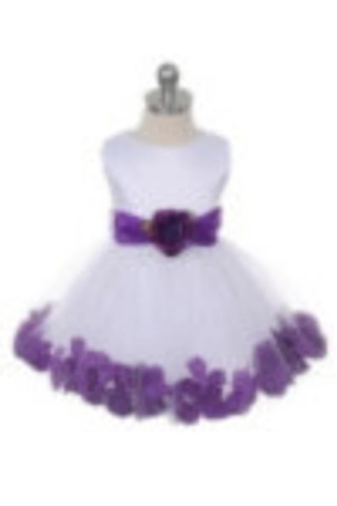 Ashley Baby Dress with Petals and Sash