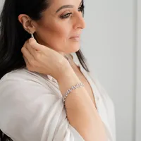 7″ Grace Bracelet with Cubic Zirconia in Sterling Silver
