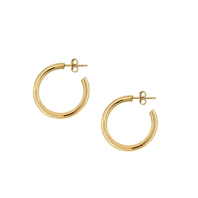 Katie 25MM 10kt Yellow Gold Hoops