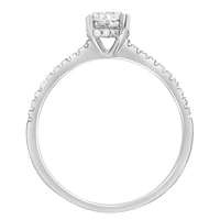 Colourless Collection Engagement Ring with .90 Carat TW of Diamonds in 18kt White Gold