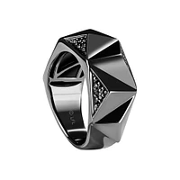 Star Wars Darth Vader Ring with .20 Carat TW of Diamonds in Sterling Silver