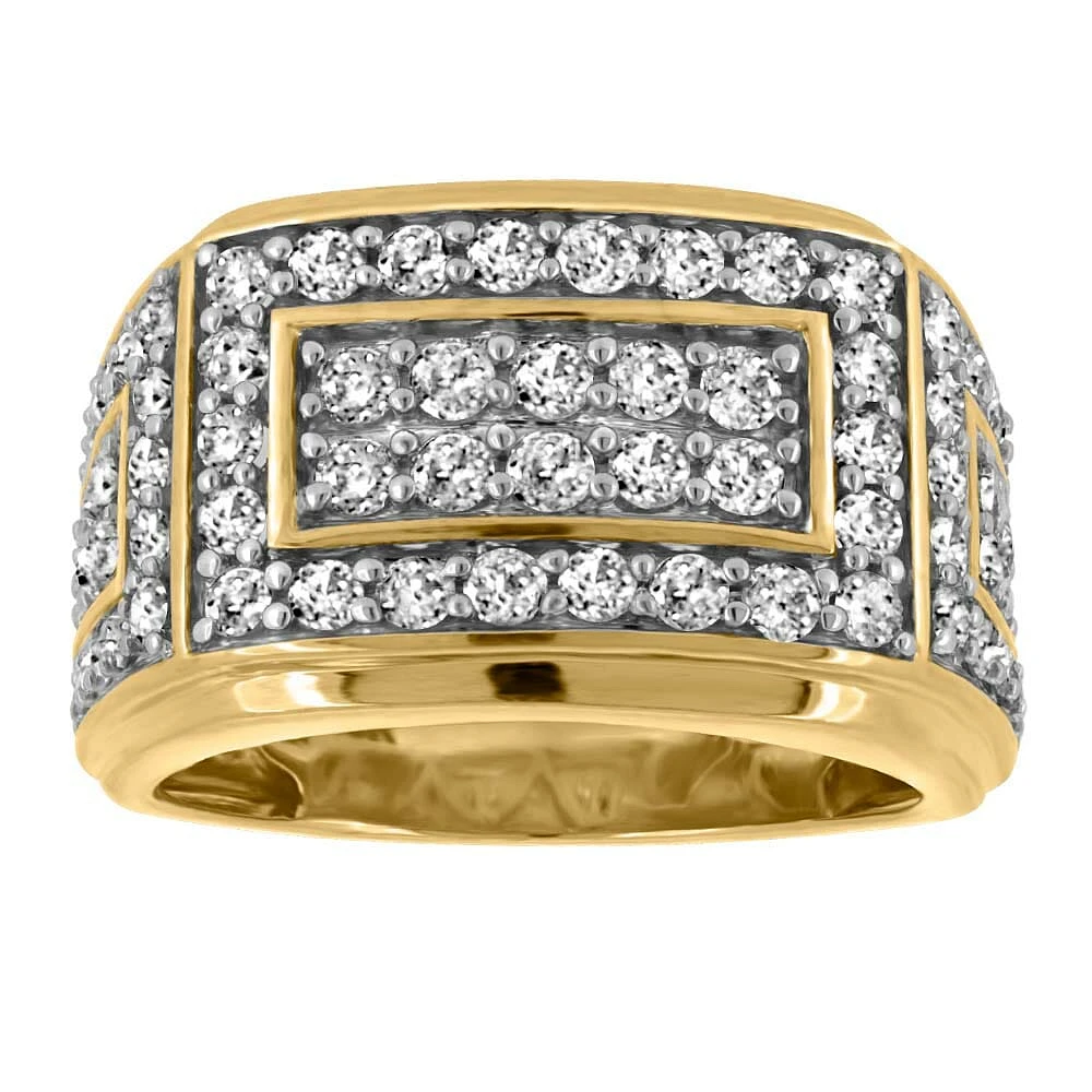 Men’s Ring with 2.00 Carat TW of Diamonds in 10kt Yellow Gold