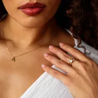 Fire of the North Matching Wedding Band with .14 Carat TW of Diamonds in 14kt Yellow Gold