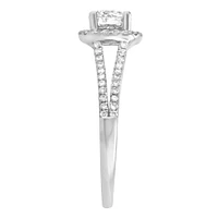 Fire of the North Engagement Ring with 1.00 Carat TW of Diamonds in 18kt White Gold
