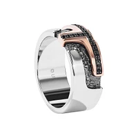 Star Wars Boba Fett Ring with .17 Carat TW of Diamonds in Sterling Silver and 10kt Rose Gold