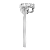 Engagement Ring with .79 Carat TW of Diamonds in 18kt White Gold