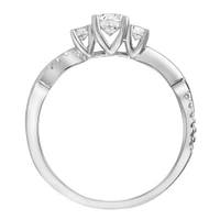 Fire of the North Engagement Ring with .54 Carat TW of Diamonds in 14kt White Gold
