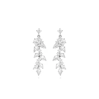 Grace Earrings with Cubic Zirconia in Sterling Silver