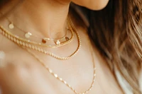 15″-16″ Cosmic Necklace  in 10kt Yellow Gold