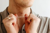 20″ Figaro Chain in Sterling Silver