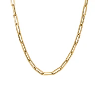 18″ Medium 3.9MM Layla Cable Link Paperclip Chain Necklace in 10kt Yellow Gold