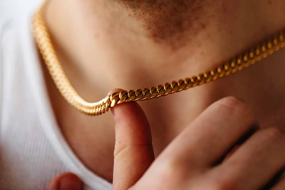 22″ Cuban Chain in 10kt Yellow Gold