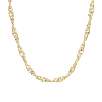18″-20″ Singapore Chain in 10kt Yellow Gold