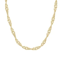 18″-20″ Singapore Chain in 10kt Yellow Gold