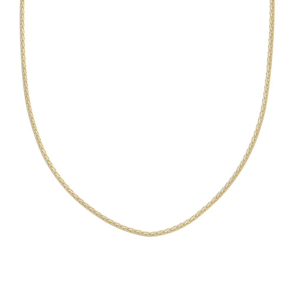 18″ Wheat Chain in 10kt Yellow Gold