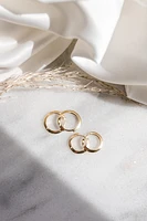 18MM Huggies Hoop Earrings in 10kt Yellow Gold