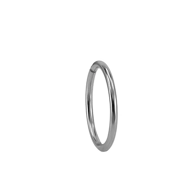 13MM Sleeper Hoop Single Earring in 10kt White Gold