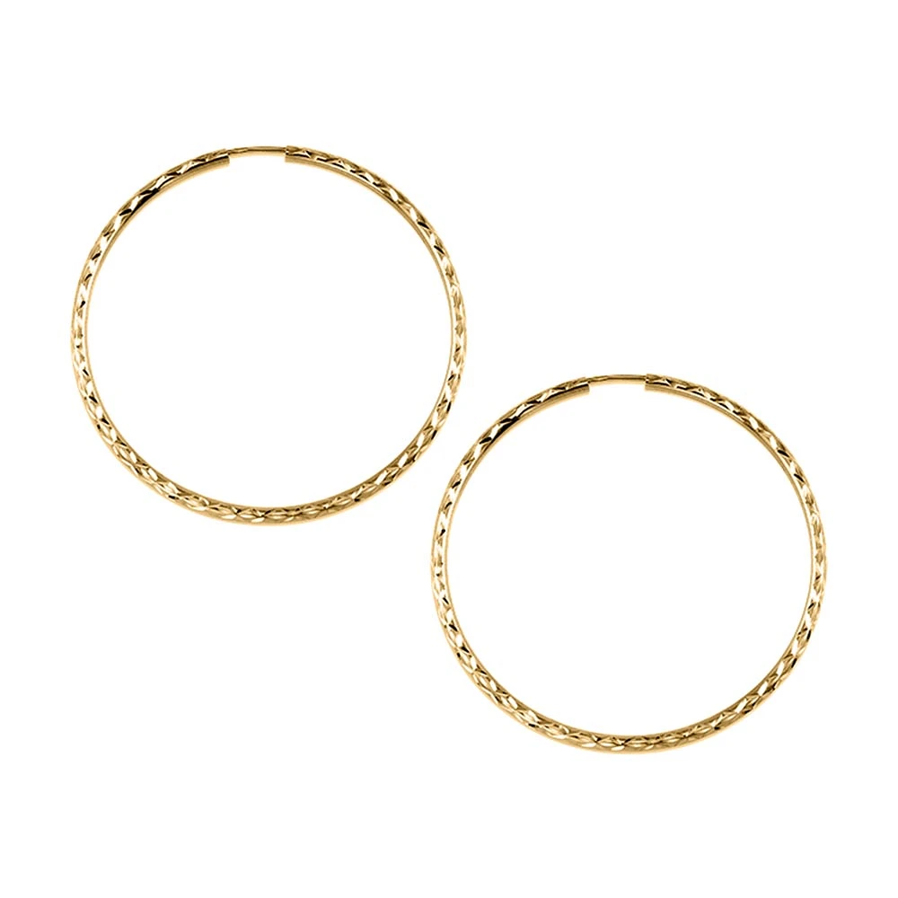 38MM Sleeper Hoop Earrings in 10kt Yellow Gold