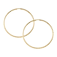 58MM Sleeper Hoop Earrings in 10kt Yellow Gold