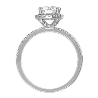 Eternal Allure Halo Engagement Ring with 1.30 Carat TW of Diamonds in 18kt White Gold