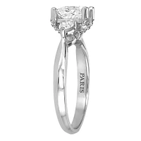 Eternal Trilogy 3 Stone Engagement Ring with 1.36 Carat TW of Diamonds in 18kt White Gold