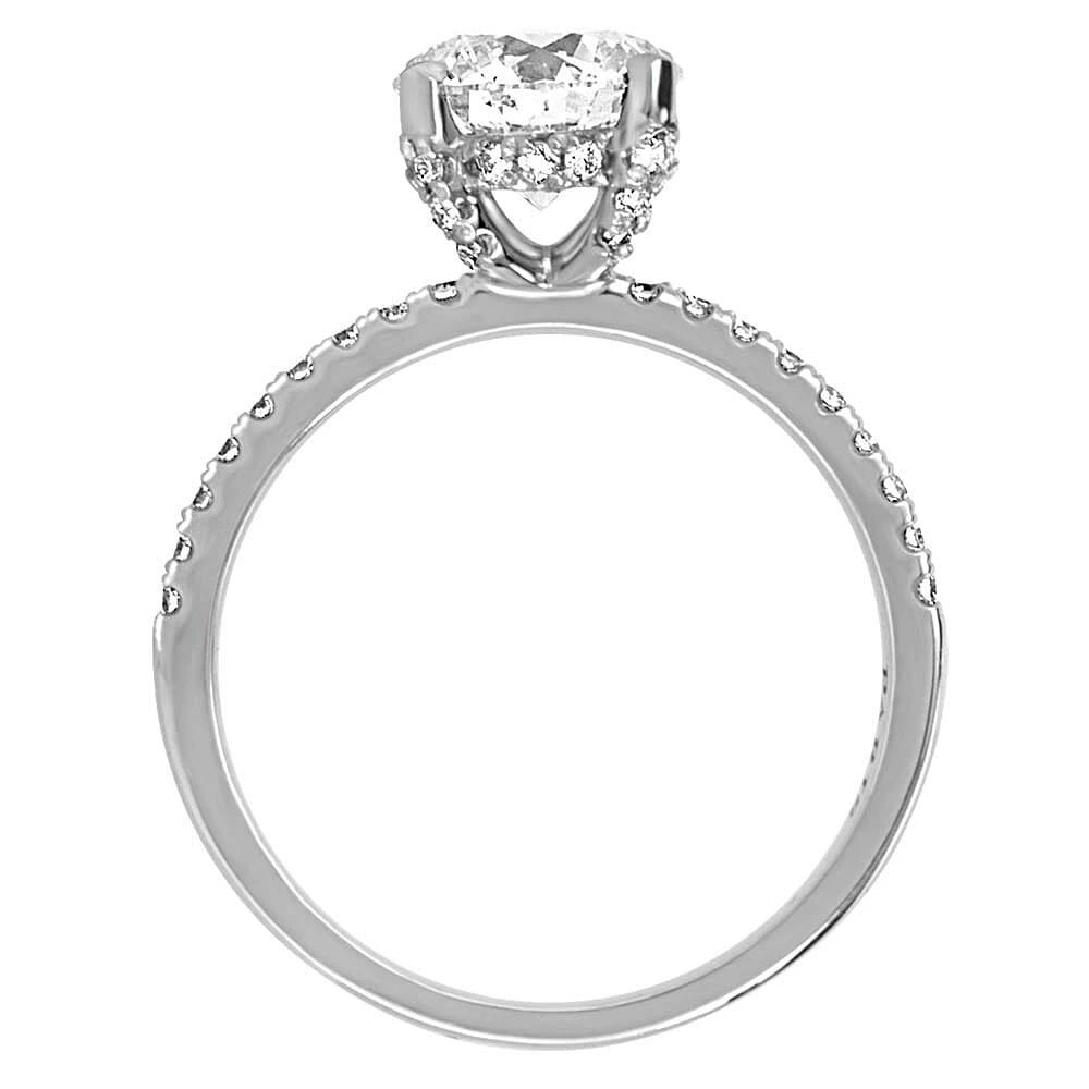 Eternal Luxe Engagement Ring with 1.76 Carat TW of Diamonds in 18kt White Gold