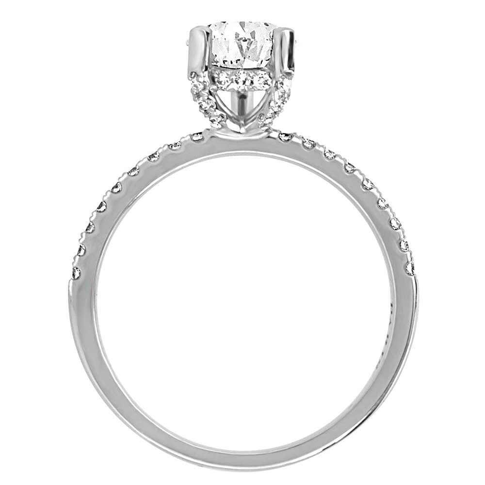 Eternal Luxe Engagement Ring with 1.77 Carat TW of Diamonds in 18kt White Gold
