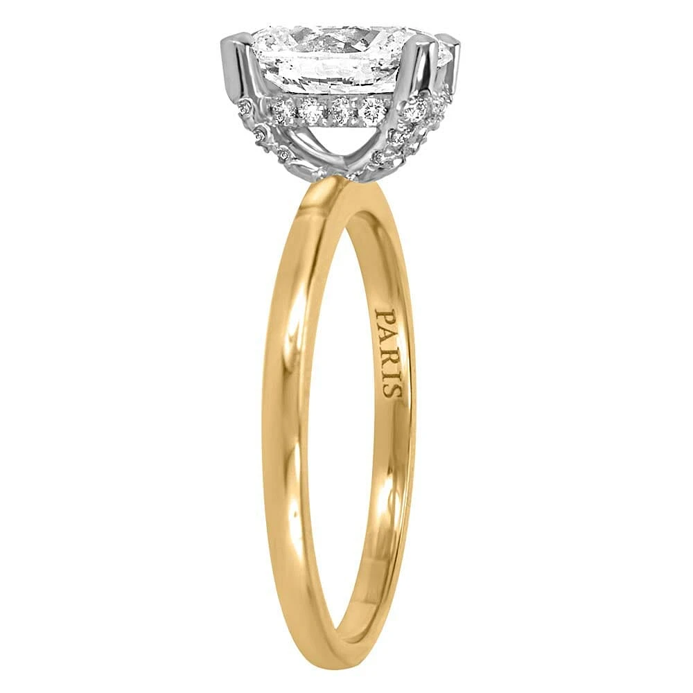Eternal Icon Oval Solitaire Engagement Ring with 1.63 Carat TW of Diamonds in 18kt Yellow Gold