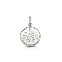 Confirmation Disc Pendant in 10kt White Gold