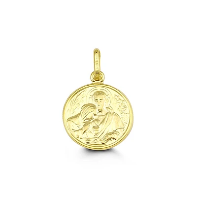 Communion Disc Pendant in 10kt Yellow Gold